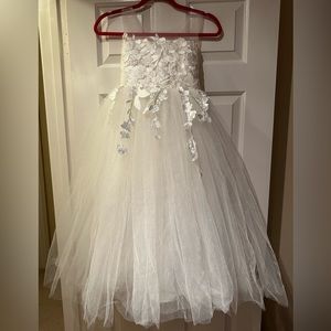 Tulle flower girl dress - Ivory